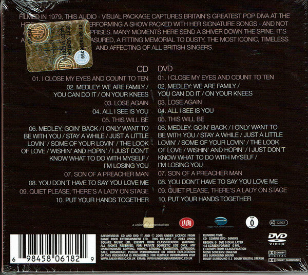 Dusty Springfield : Live At The Royal Albert Hall (CD, Album + DVD-V, PAL)