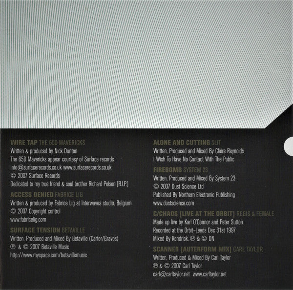 Various : Faith Is Fear (CD, Album)