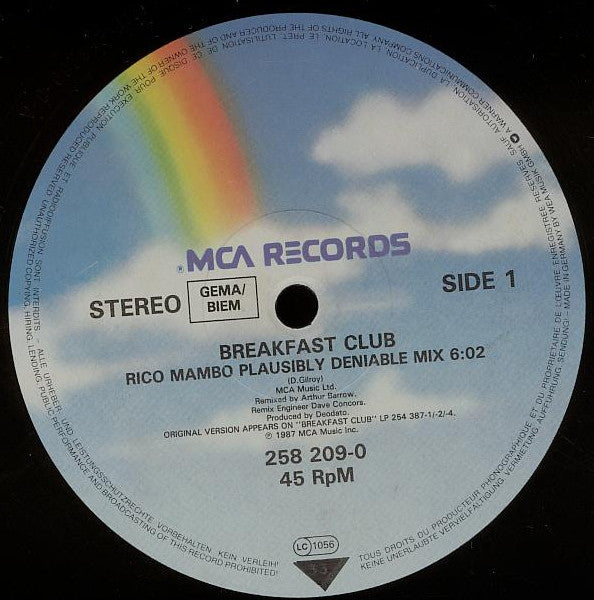Breakfast Club : Rico Mambo (12")