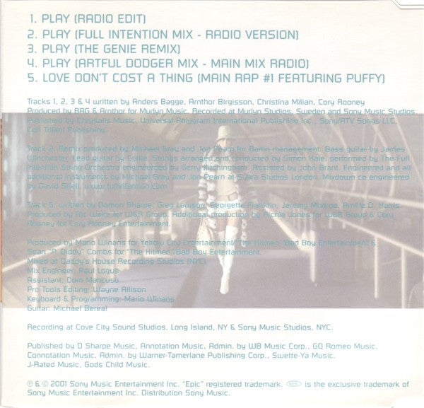 Jennifer Lopez : Play (CD, Single)