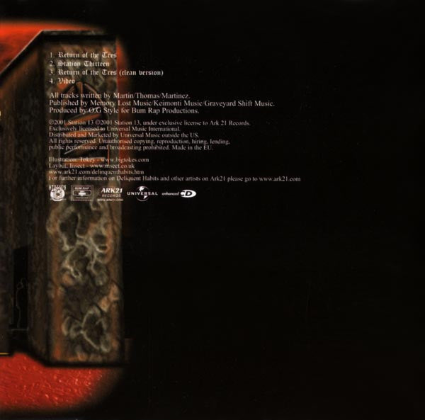 Delinquent Habits : Return Of The Tres (CD, Maxi, Enh)