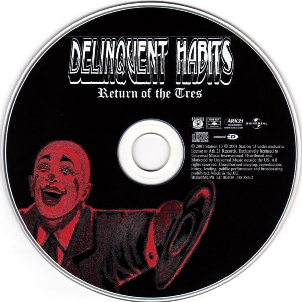Delinquent Habits : Return Of The Tres (CD, Maxi, Enh)