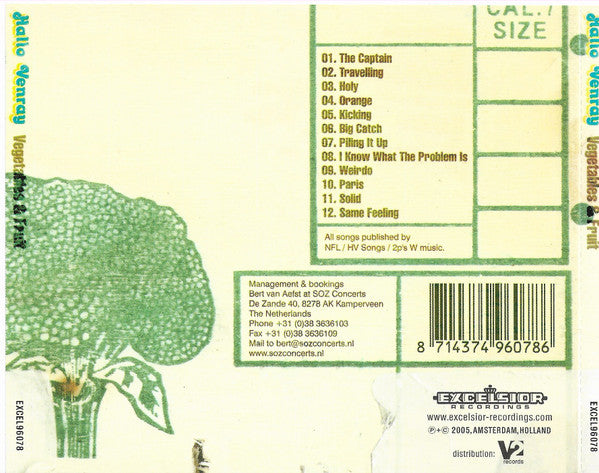 Hallo Venray : Vegetables & Fruit (CD, Album)