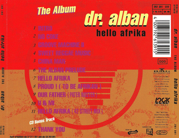 Dr. Alban : Hello Afrika (The Album) (CD, Album)