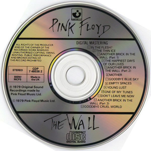 Pink Floyd : The Wall (2xCD, Album, RE)