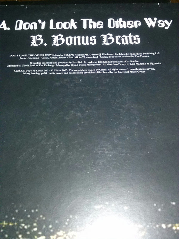 Pleasure (8) : Don't Look The Other Way (12", Promo)