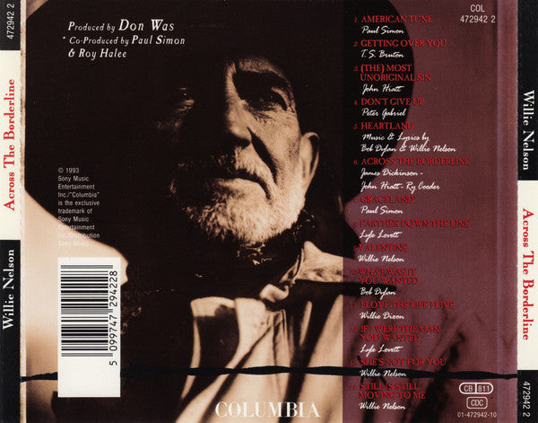 Willie Nelson : Across The Borderline (CD, Album)