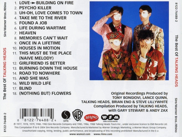 Talking Heads : The Best Of Talking Heads (CD, Comp)