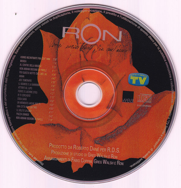 Ron (16) : Vorrei Incontrarti Fra Cent'Anni (CD, Album, RE)