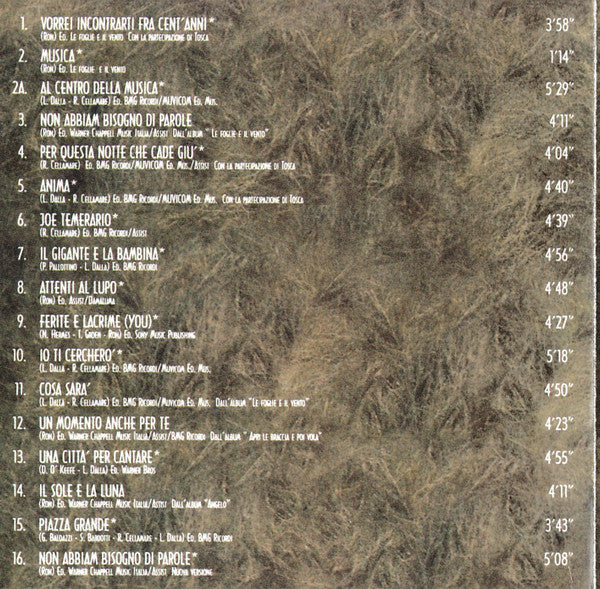 Ron (16) : Vorrei Incontrarti Fra Cent'Anni (CD, Album, RE)