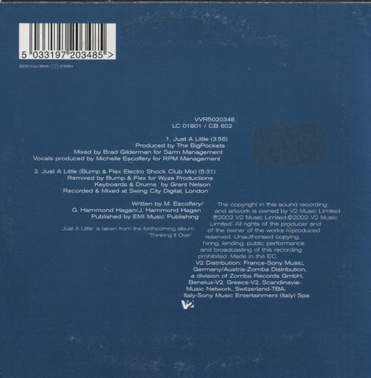 Liberty X : Just A Little (CD, Single, Car)