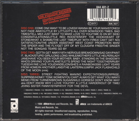 The Rolling Stones : Singles Collection - The London Years (3xCD, Comp, RE, RM)