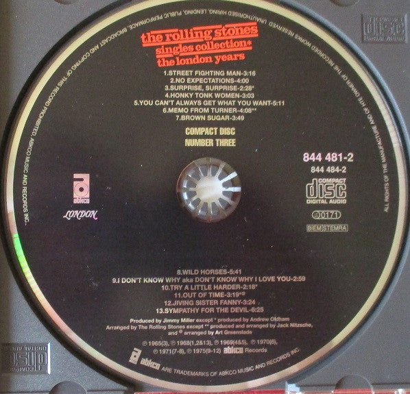 The Rolling Stones : Singles Collection - The London Years (3xCD, Comp, RE, RM)