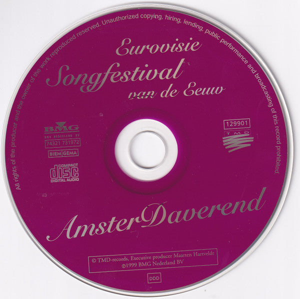 Various : Amsterdaverend - Eurovisie Songfestival Van De Eeuw (CD, Album)
