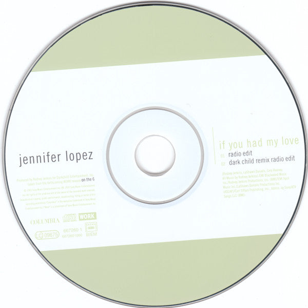 Jennifer Lopez : If You Had My Love (CD, Single)
