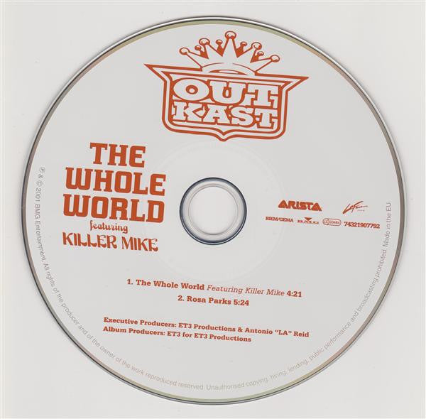OutKast Featuring Killer Mike : The Whole World (CD, Single, Car)