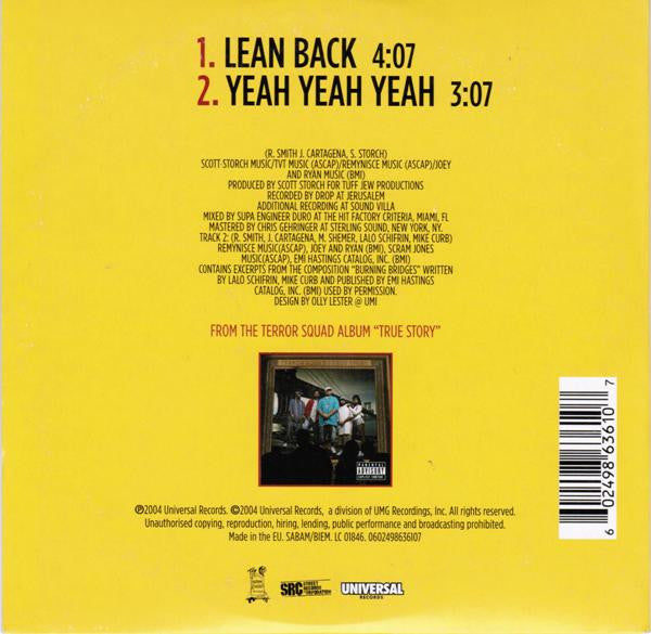 Terror Squad : Lean Back (CD, Single, Car)