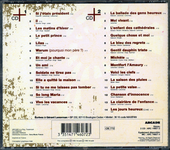 Gérard Lenorman : 27 Succès (2xCD, Comp)