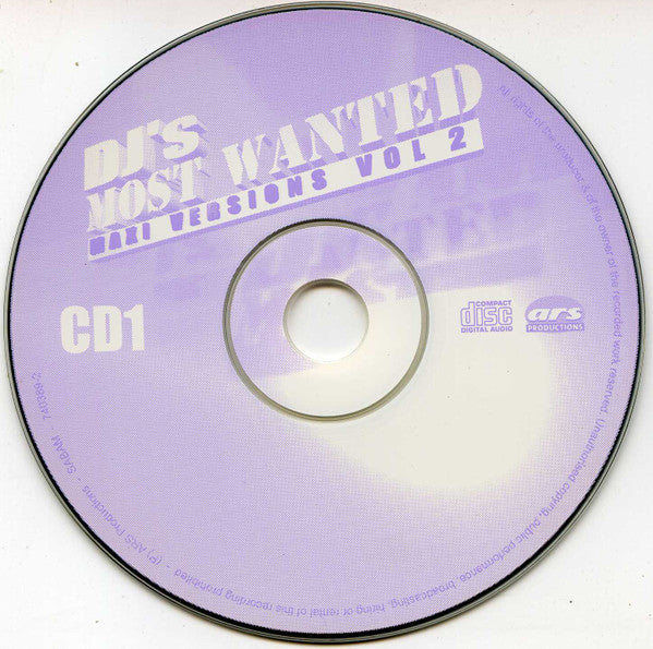 Various : DJ's Most Wanted Maxi Versions Vol 2 (2xCD, Comp)