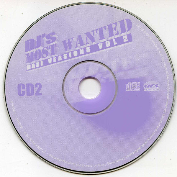 Various : DJ's Most Wanted Maxi Versions Vol 2 (2xCD, Comp)