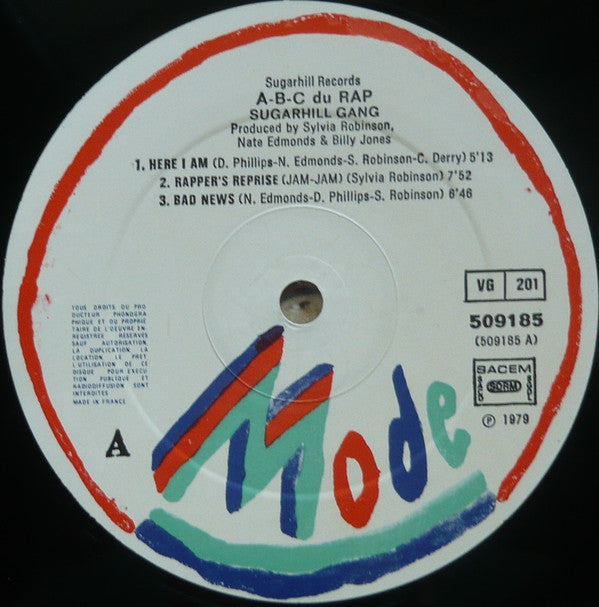 Sugarhill Gang : A.B.C. Du Rap (LP, Album, RE)