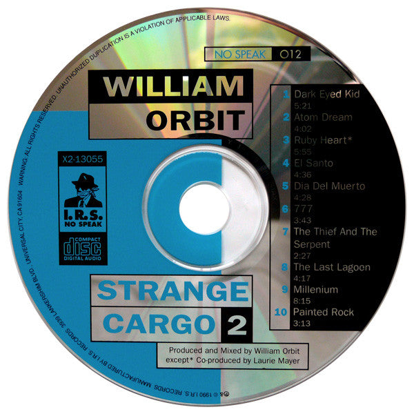 William Orbit : Strange Cargo 2 (CD, Album, RP)