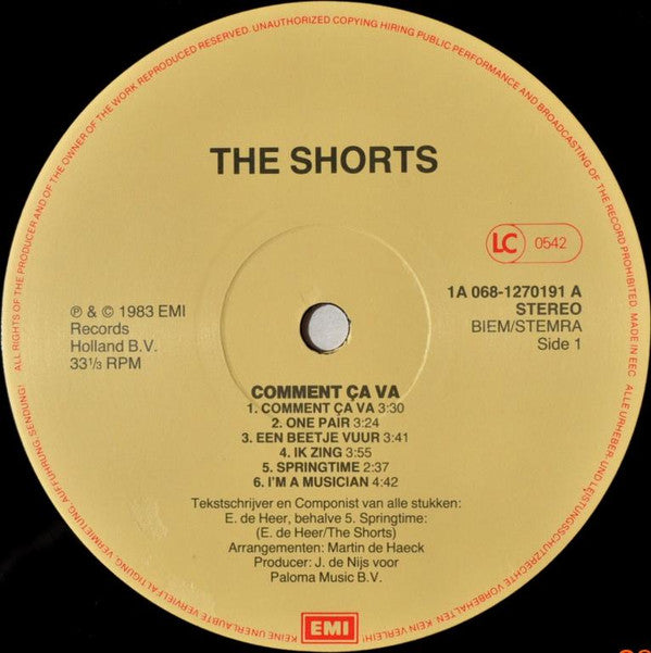 The Shorts : Comment Ça Va (LP, Album)