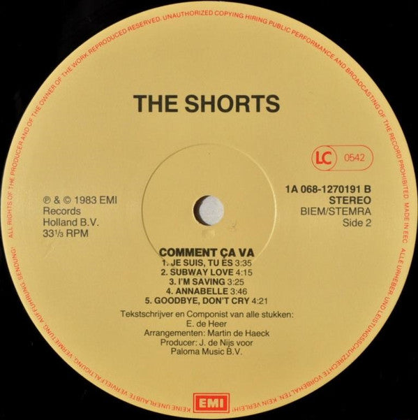 The Shorts : Comment Ça Va (LP, Album)