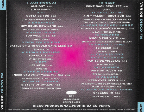 Various : Disco FM (CD, Comp, Promo)