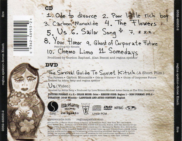 Regina Spektor : Soviet Kitsch (CD, Album + DVD, NTSC)