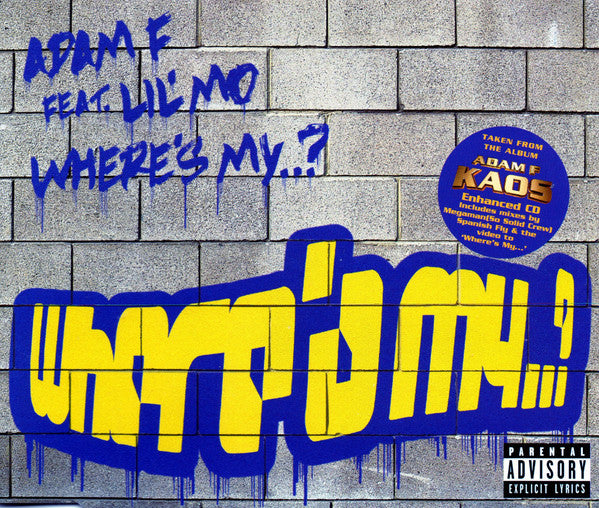 Adam F Feat. Lil' Mo : Where's My..? (CD, Single, Enh)