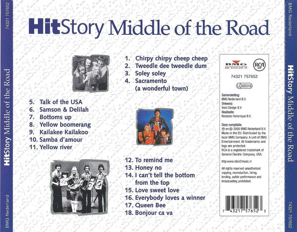 Middle Of The Road : HitStory (CD, Comp)