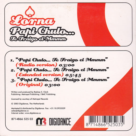 Lorna (2) : Papi Chulo... Te Traigo El Mmmm (CD, Single)
