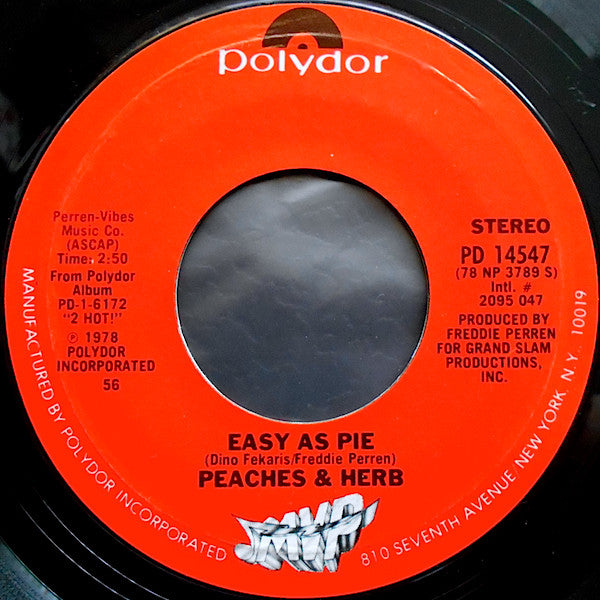 Peaches & Herb : Reunited (7", Single, Styrene, 56 )
