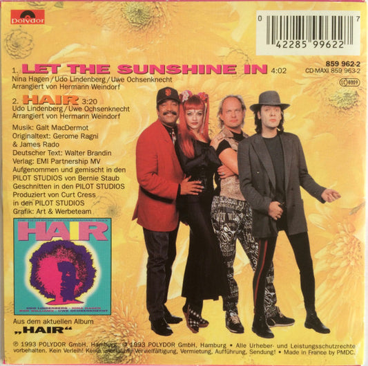 Udo Lindenberg - Nina Hagen - Ron Williams (7) - Uwe Ochsenknecht : Let The Sunshine In (CD, Single)