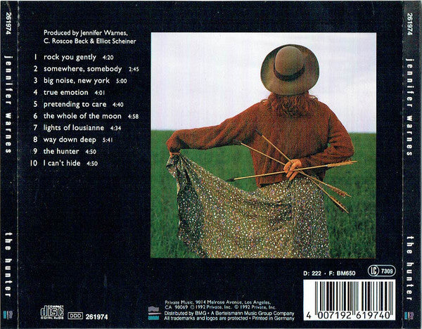 Jennifer Warnes : The Hunter (CD, Album)