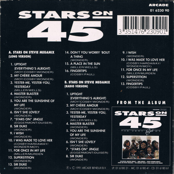 Stars On 45 : Stars On Stevie Megamix (CD, Maxi, Car)