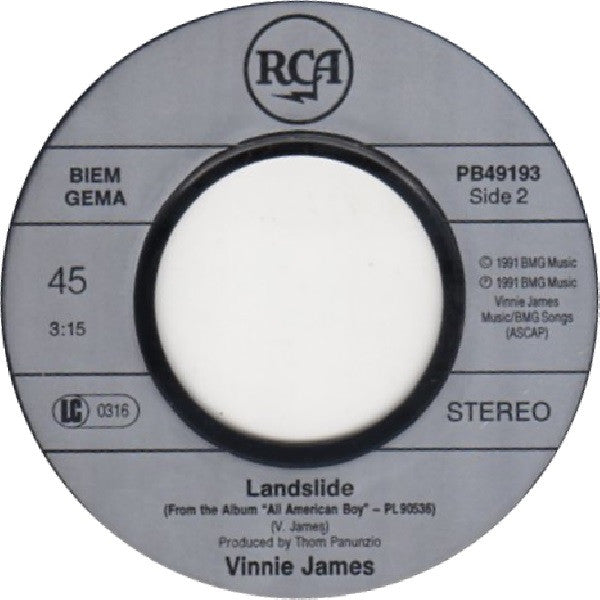 Vinnie James : Black Money (7", Single)