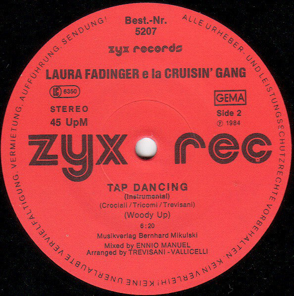 Laura Fadinger E La Cruisin' Gang : Tap Dancing (12")