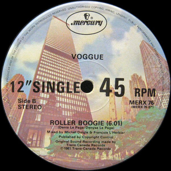 Voggue : Dancin' The Night Away (12", Single)
