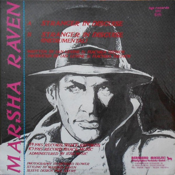 Marsha Raven : Stranger In Disguise (12", Maxi)