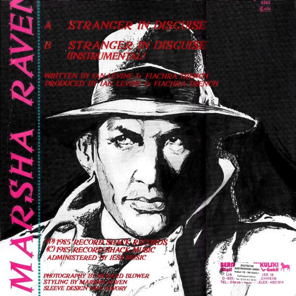 Marsha Raven : Stranger In Disguise (12", Maxi)