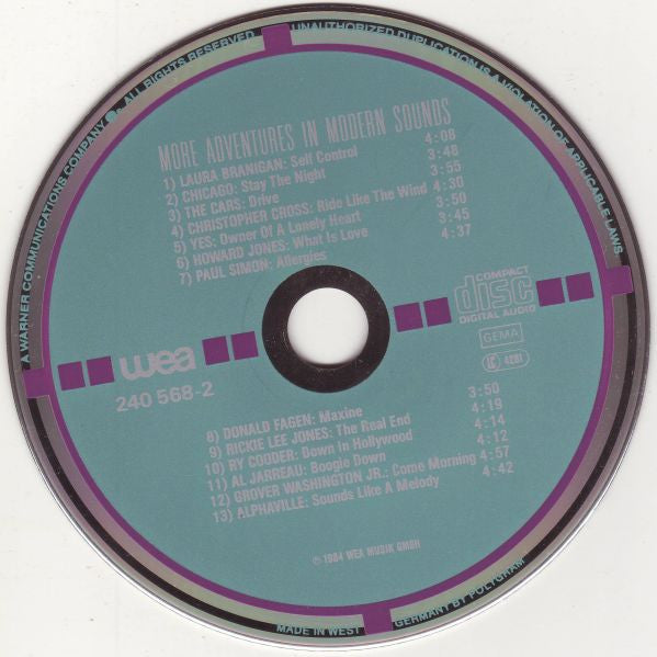 Various : More Adventures In Modern Sounds (CD, Comp, Tar)