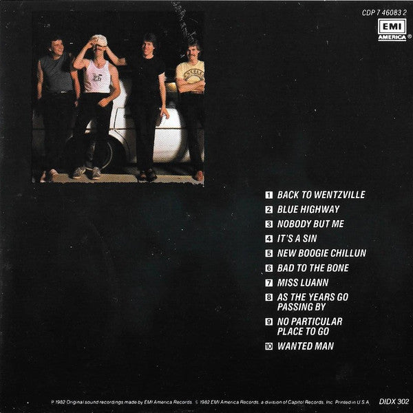 George Thorogood & The Destroyers : Bad To The Bone (CD, Album, RE)