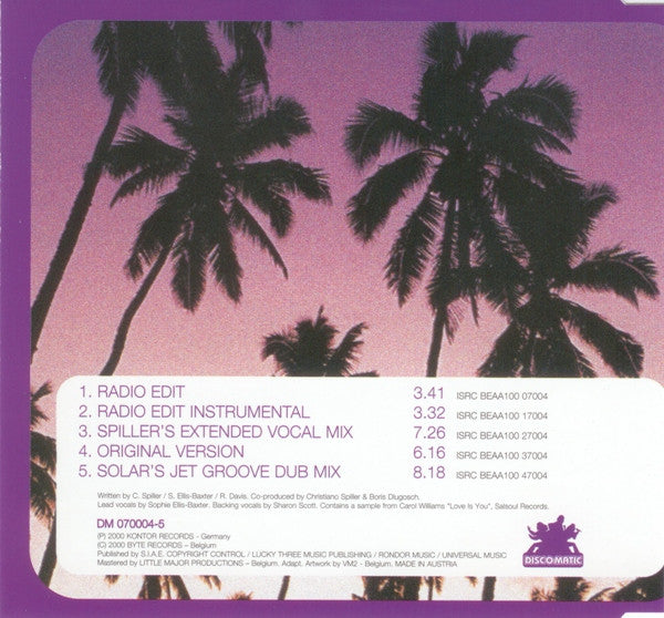Spiller : Groove Jet. (If This Ain't Love) (CD, Maxi)