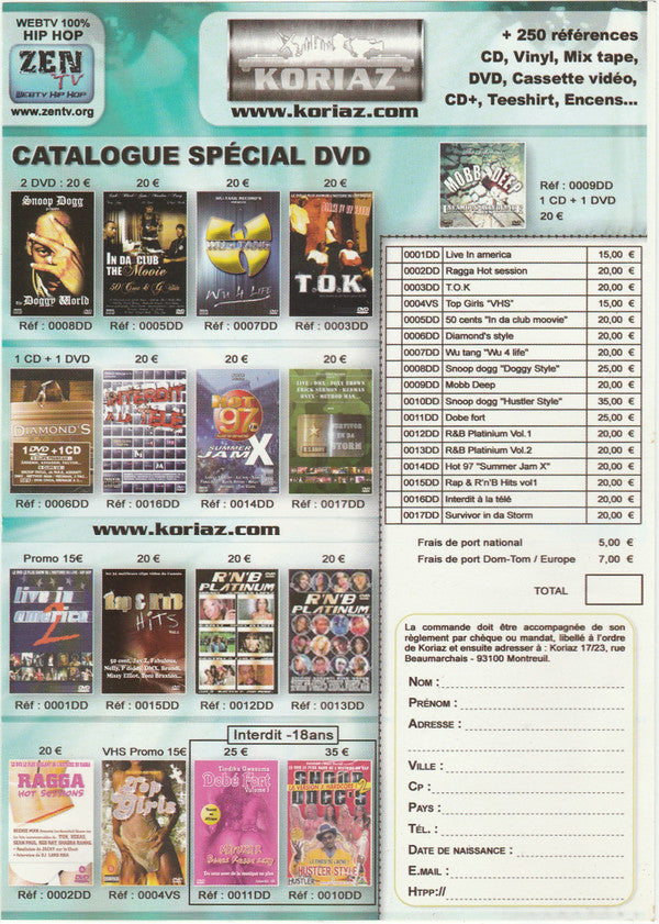 Various : Rap & R'n'B Vol.1 (DVD-V, PAL)