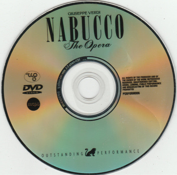 Giuseppe Verdi Orchestra Junge Philharmonie Wien Conductor Michael Lessky : Nabucco The Opera (DVD-V, PAL)