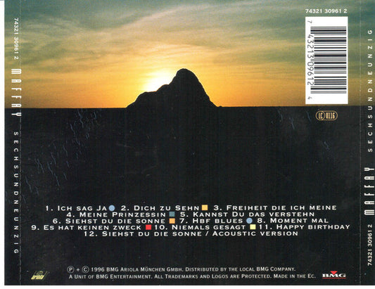 Peter Maffay : Sechsundneunzig (CD, Album, RE)