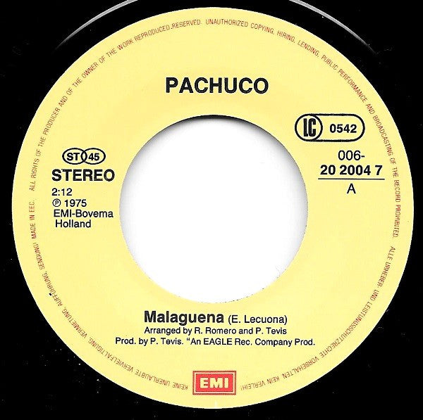 Pachuco : Malaguena (7", Single)
