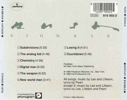 Rush : Signals (CD, Album, RE, PMD)